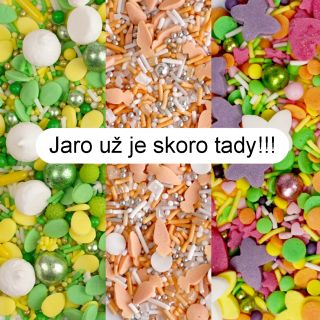 Právě jsme nakladnili barevné jarní posypky nejen pro vaše dortová lízátka. www.dortova-lizatka.cz #dortovalizatka...